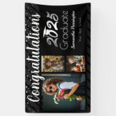 2025年フォトコラージョバナーの卒業クラス 横断幕 (縦)