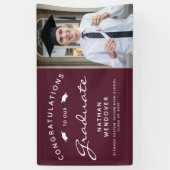 2025年フォトブルゴーニュとホワイト卒業 横断幕 (縦)