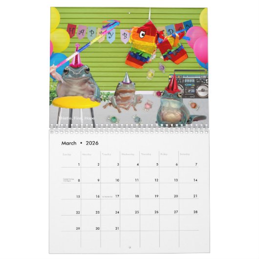 2025年フロッグスレスキューカレンダーの母 カレンダー (3月 2026)