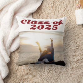 2025年ブルゴーニュ文字卒業写真クラス クッション