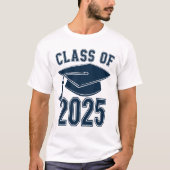 2025年ブルーグラードキャップ卒業のクラス Tシャツ (正面)