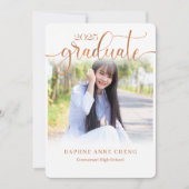 2025年ブロンツフェイクリーフ写真のクモダンラス 招待状 (正面)