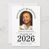 2025年プレスクール卒業 案内状 (正面)