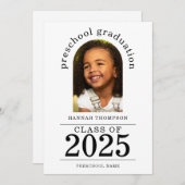 2025年プレスクール卒業 案内状 (正面/裏面)