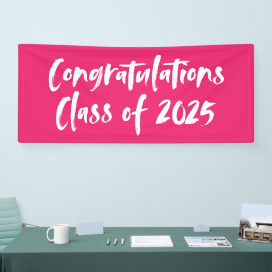 2025年ホットピンク卒業おめでとうございます 横断幕 (トレードショー)