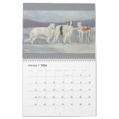 2025年ボルゾイアートカレンダーby Charlotte Yealey カレンダー (1月 2026)