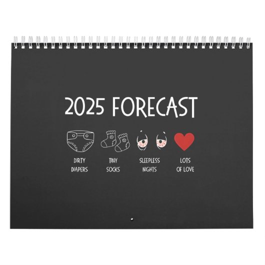 2025年ママが新年を迎えると予測 カレンダー (カバー)