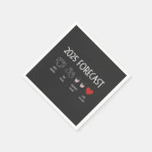 2025年ママが新年を迎えると予測 スタンダードカクテルナプキン (角)