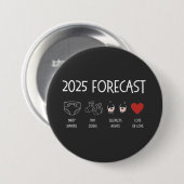 2025年ママが新年を迎えると予測 缶バッジ (正面&裏面)