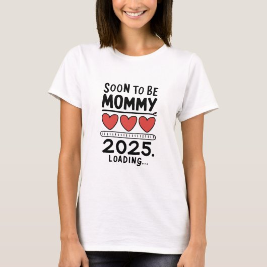 2025年ママロード中 まもなくママに昇格 Tシャツ (正面)
