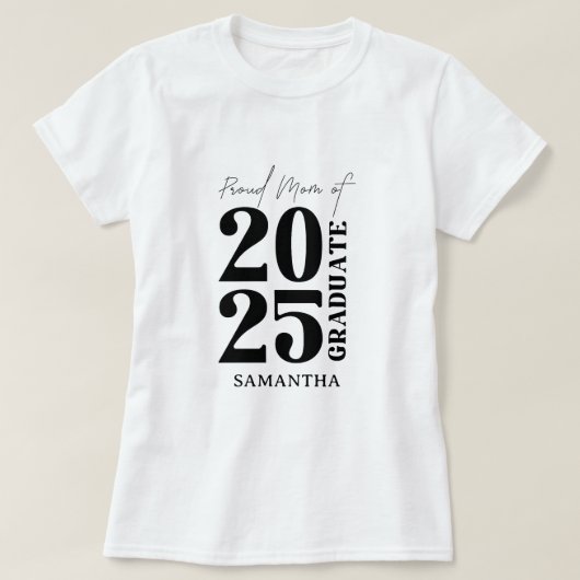 2025年ママ卒業式パーティー Tシャツ (デザイン正面)