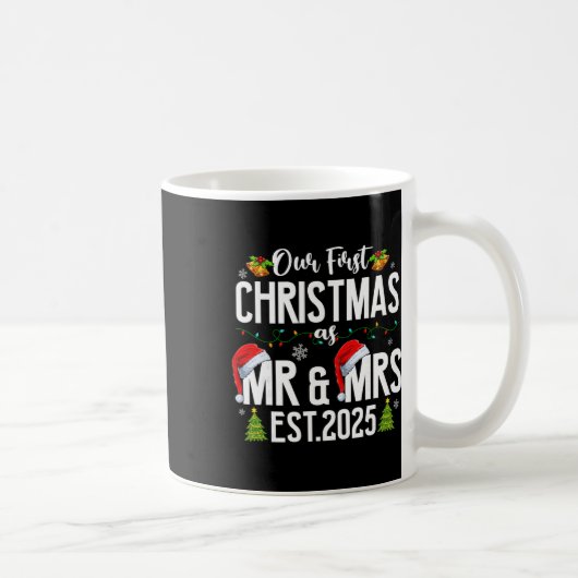 2025年ミセス・ミスターとして初のクリスマス 夫婦 コーヒーマグカップ (右)