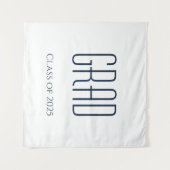 2025年ミニマリストの卒業クラス タペストリー (正面(横))