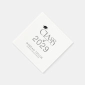 2025年ミニマル卒業の優雅なエレガンスクラス スタンダードカクテルナプキン (角)