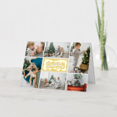 2025年モダンのハッピーニューイヤー 箔シーズンカード (正面)