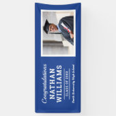 2025年モダンのブルークラス卒業カスタム写真 横断幕 (縦)