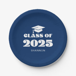 2025年モダンのブルークラス ペーパープレート