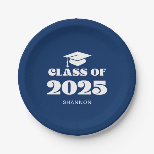 2025年モダンのブルークラス ペーパープレート (正面)