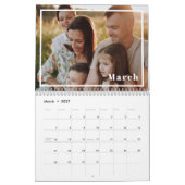 2025年モダンの写真をパーソナライズされた作成 カレンダー (3月 2027)