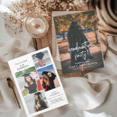 2025年モダンの写真卒業クラス 招待状