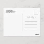 2025年モダンの卒業党招待状の種類 ポストカード (裏面)