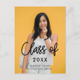 2025年モダンの卒業写真のクラス ポストカード