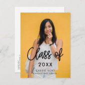 2025年モダンの卒業写真のクラス ポストカード (正面/裏面)
