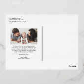 2025年モダンはっきりしたタイポグラフィ新年 箔シーズンポストカード (裏面)