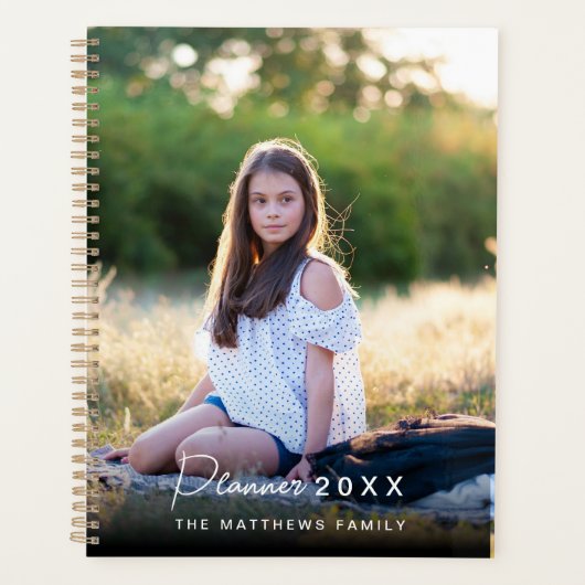 2025年モダンカスタム家族の写真 プランナー手帳 (正面)