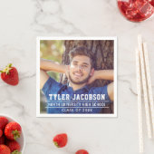 2025年モダンクラス卒業カスタム写真 スタンダードカクテルナプキン (インサイチュ)