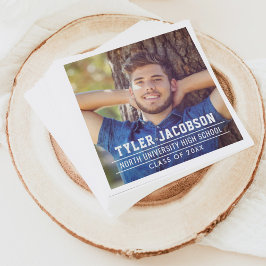 2025年モダンクラス卒業カスタム写真 スタンダードカクテルナプキン