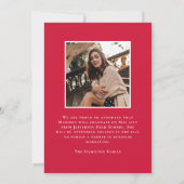 2025年モダンクラス赤2写真卒業 案内状 (裏面)