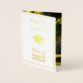 2025年モダンクラス – ゴールデン 箔カード (正面)