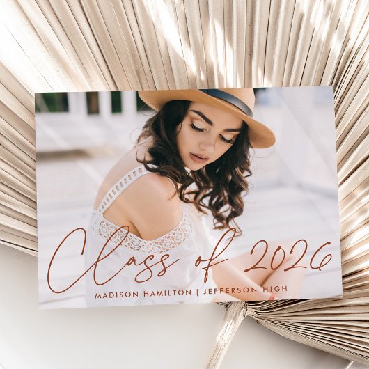 2025年モダンクラスTerracottaスクリプト写真 案内状