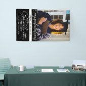 2025年モダングラッドキャップフォトの白黒クラス 横断幕 (トレードショー)