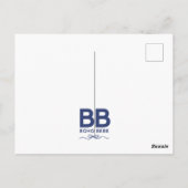 2025年モダンスタイリッシュ卒業式ドーナツ ポストカード (裏面)