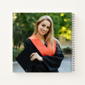 2025年モダンネイビー写真卒業パーティーゲストブック ノートブック (裏面)