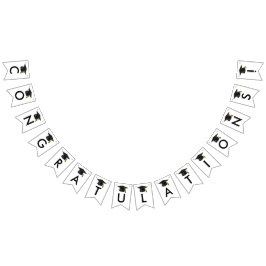 2025年モダンブラックスクリプト卒業のクラス バンティングフラッグ