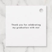 2025年モダンブラックスクリプト卒業のクラス フェイバータグ (裏面)