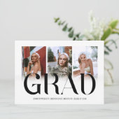 2025年モダン写真コラージュ卒業発表 案内状 (スタンド正面)