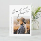 2025年モダン写真卒業のスクリプトクラス 招待状 (スタンド正面)