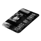 2025年モダン写真卒業のホワイトネオンクラス マグネット (左側)