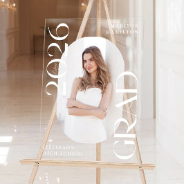 2025年モダン写真卒業へようこそ アクリルサイン