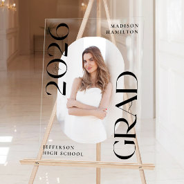 2025年モダン写真卒業へようこそ アクリルサイン