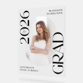 2025年モダン写真卒業へようこそ アクリルサイン (傾斜)