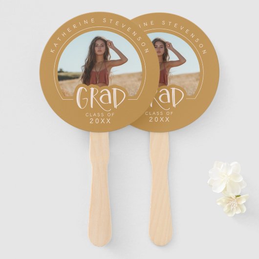 2025年モダン写真卒業クラス ハンドファン (正面&裏面)