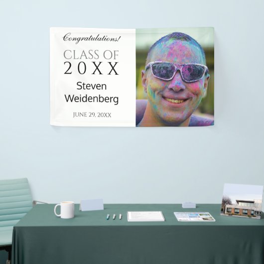 2025年モダン写真卒業パーティーのクラス 横断幕 (トレードショー)
