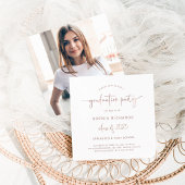 2025年モダン写真卒業パーティーのスクリプトクラス 招待状