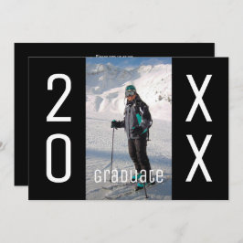 2025年モダン写真卒業パーティー 招待状