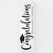 2025年モダン卒業おめでとう 横断幕 (縦)